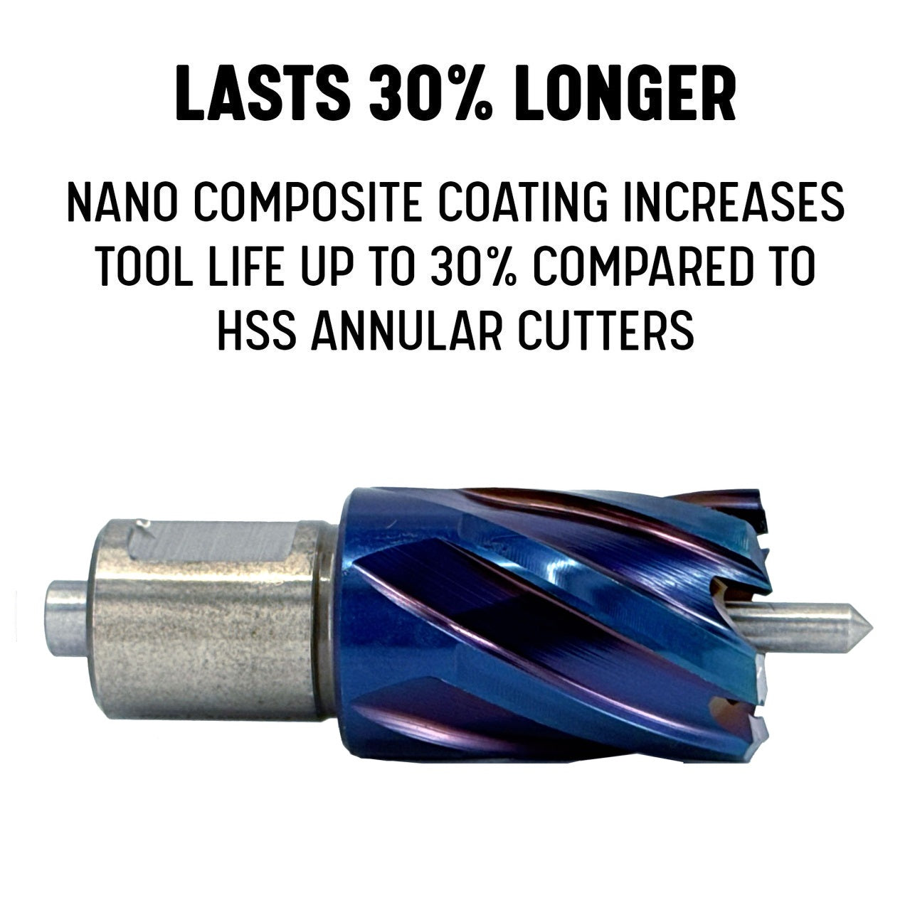 2-1/16" 1" nACo (Nano-Composite) Coated Blue Annular Cutter