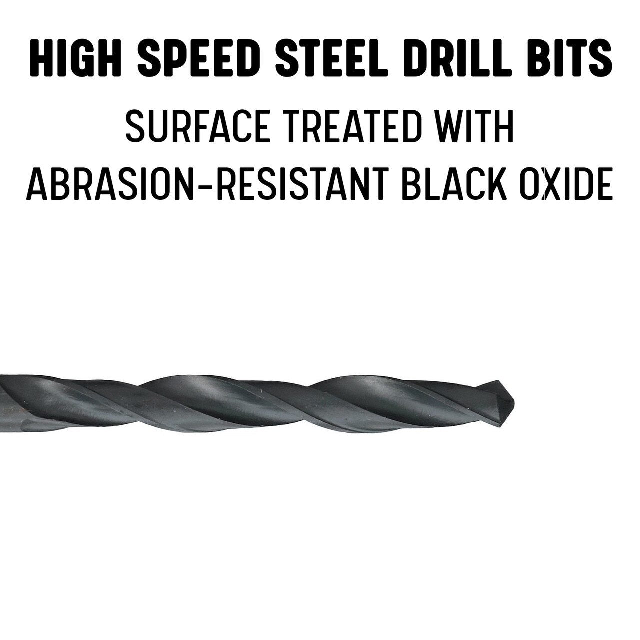 5/64" HSS Black Oxide Jobber Length Drill Bit, D/AN Series